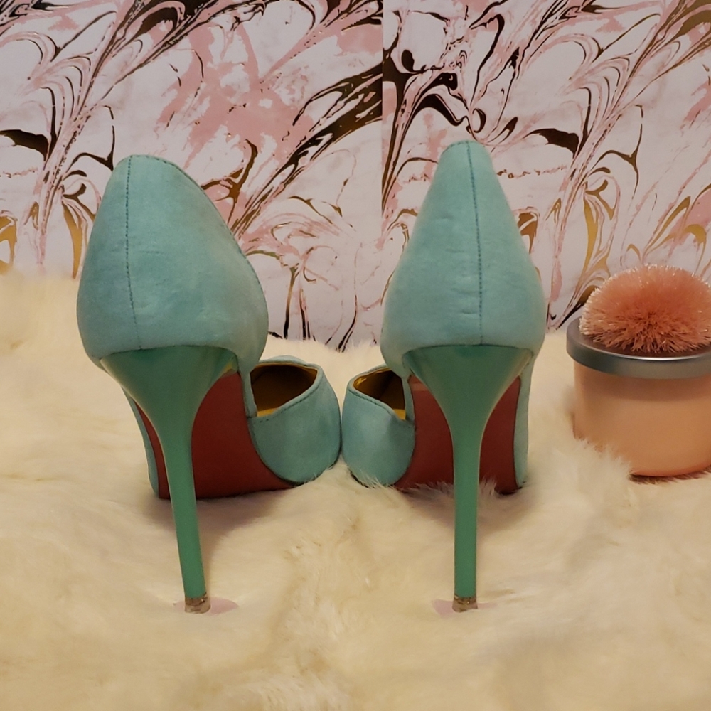 Teal heels Sz 7 New - Picture 4 of 8